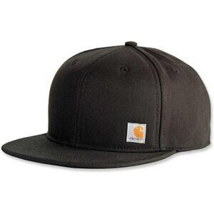 Mens trucker hat flat brim adjustable cotton baseball cap moisture wicking